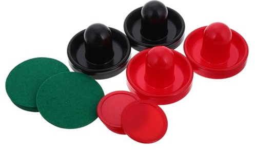 UPKOCH Eishockey Set mit Pucks und Schlägern Tragbares Tischspiel für Zuhause Teiliges Zubehör für Luft Hockey für Spielabende Ersatz für Abgenutzte Ausrüstung