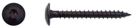 100 Vis Bois pour Penture Torx 7 x 50 mm - Zingué Noir - D-Work