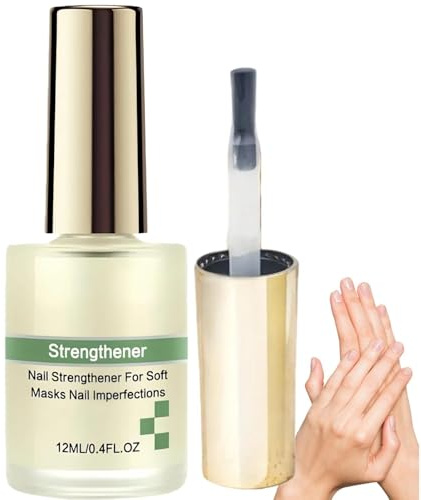 Nail Strengthener, Nail Hardener Repair Serum for Nails Growth, Extra Strong Nail-Polish Strengthener for Damaged Nails, nail Oil Cuticle Repair Polish for Weak, Thin, Peeling nails, Strengthening