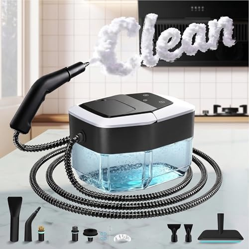 Dampfreiniger Handgerät Dampfreiniger Für Alles Steam Cleaner Handdampfreiniger Handlicher Auto Dampfente Bad Polster Küche, Badezimmern, Boden, 1.8L Wassertank, 4bar, 15S Aufheizzeit