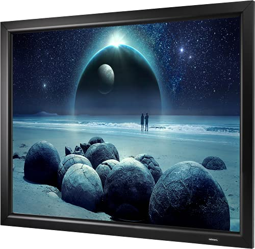 celexon HomeCinema Fixed frame -Screen 120 | 240x180 cm 4:3 | 8K, Full HD screen with height-adjustable wall mount | Projection frame ONLY for ultra-short throw projectors!