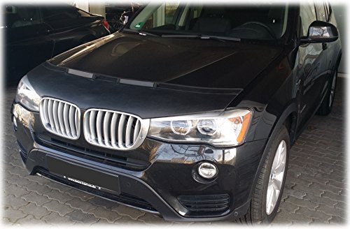 AB-00009 AUTO-BRA kompatibel mit BMW X3 F25 Bj. 2010-2017 Haubenbra Steinschlagschutz Tuning Bonnet Bra