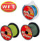 WFT KG Strong 600m 0,18mm 22kg, geflochtene Schnur, Meeresschnur, Angelschnur, Geflechtschnur, Farbe:Grün