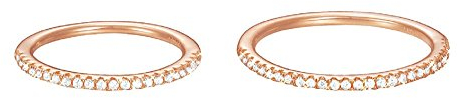 ESPRIT Damen-Ring JW50217 Rose 925 Silber teilvergoldet Zirkonia weiß
