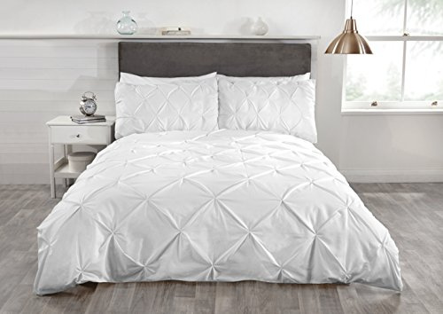 Rapport Home White Balmoral Superking Duvet Cover Set