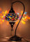 DEMMEX Impresionante hecho a mano turco marroquí mosaico de cristal colorido Boho mesa escritorio lámpara de noche lámpara de luz pantalla (multicolor)