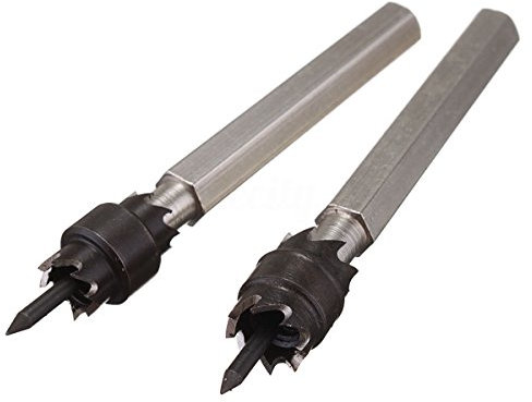 NUZAMAS Set of 2 HSS Rotary Spot Weld Cutter Remover Drill Bits 5/16(8mm),3/8(9.5mm) Hex Shank Electric Tool