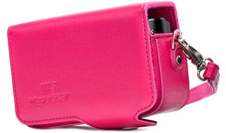 MegaGear MG1513 Leather Camera Case with Strap for Canon PowerShot SX740 HS, SX730 HS