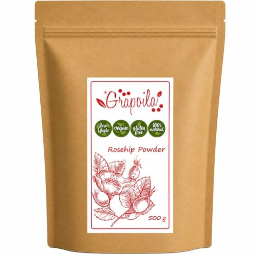 Ground Rosehip Powder 500g - Raw & Natural - Superfood for Skin & Joint Health
