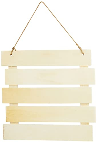 Rayher 62865505 Holz-Lattenrahmen zum Hängen,FSC MixCred, 30,5x31,6x1,5cm, Natur