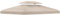Outsunny Toile de Rechange pour pavillon tonnelle Tente 3 x 4 m Polyester Haute densité 180 g/m² Beige