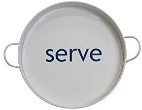 Dexam Summer Garden Serving Tray Round White, 30