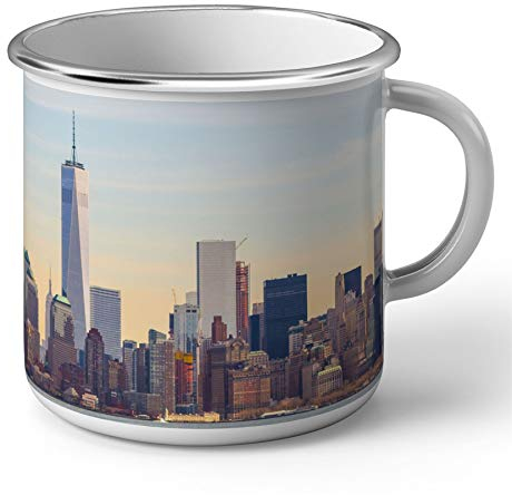 Fabulous Mug en Métal Emaillé New York Manhattan Panorama Ville USA Etats Unis