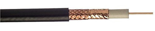 WF165 - Cable coaxial (50 m), color negro