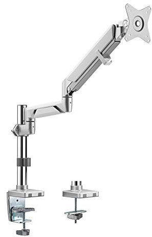 LogiLink BP0087 - Soporte de Escritorio para Monitor de 17 a 32 Pulgadas (LCD, LED, OLED, etc.), con Resorte de Gas para televisores Planos y curvados, Longitud de Brazo = 553 mm