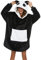 chuangminghangqi Decke mit Kapuze, Flanell, weich, Sweatshirt, warm und bequem, TV-Decke, Kapuzen-Sweatshirt, dick – Übergröße, große Tasche, A-Schwarz, Large