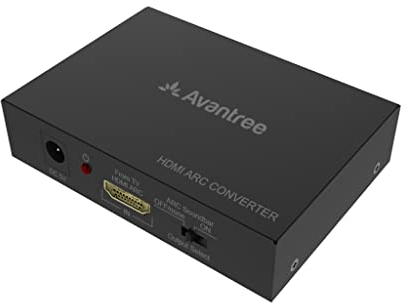 Avantree HAX05 - Transformador de Audio HDMI ARC para Sonido de TV capacidades de Paso, Salida de Audio óptica y analógica y Soporte CEC