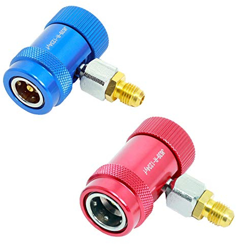 R1234yf Adapter SET Schnellkupplung Hochdruch/Niederdruck KFZ Klimaanlage