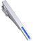Jonwo Silber/Vergoldet Krawattennadeln aus Kristall für Herren In Geschenkbox 5cm Herren Krawattenklammern Tie Clip Krawatte Geschäft Jubiläum Geschenk Hochzeit (Silber Blau Kristall)