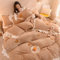 MAHPKYZ WeihnachtsbettwäSche,Luxus-PlüSch-Bettbezug-Set, Samt-BettwäSche-Set, Luxus-Blumen-King-Size-Bettbezug, Fleece-Bettbezug-BettwäSche-Set,Junge MäDchen Mutter Geschenk