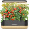 Sistema di coltivazione idroponica 10 cialde, kit da giardino per erbe con sistema a pompa, kit di germinazione con luce LED, timer automatico, nero