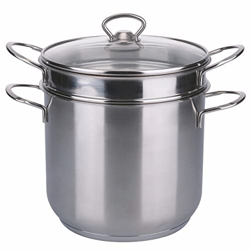 Galileo Casa 5915406 Spaghettier 7 l avec panier, OuiChef, Acier Inoxydable