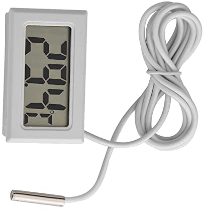 Termómetro Nano Plateado para el Baño de la Piscina, Mini Pantalla Led, Medidor de Temperatura Digital, Utensilios, Sensor de Sonda, Termómetro Digital Lcd