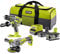 RYOBI - Duo BRUSHLESS: Schlagbohrschrauber & Winkelschleifer 125 mm – Lieferung in Transporttasche mit 2 Akkus 5 und 2 Ah und 1 Schnellladegerät – RCK182BL-252S