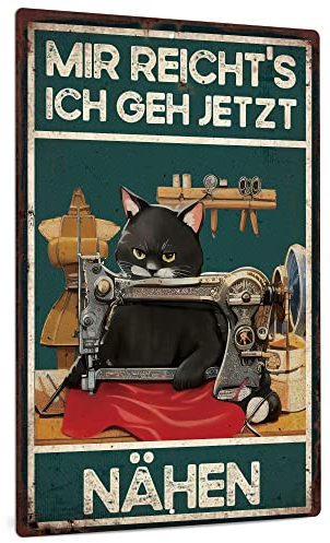 Putuo Decor Nähzubehör Metall Zeichen, lustige Wanddekoration, Aluminium Metallschild 20 x 30 cm