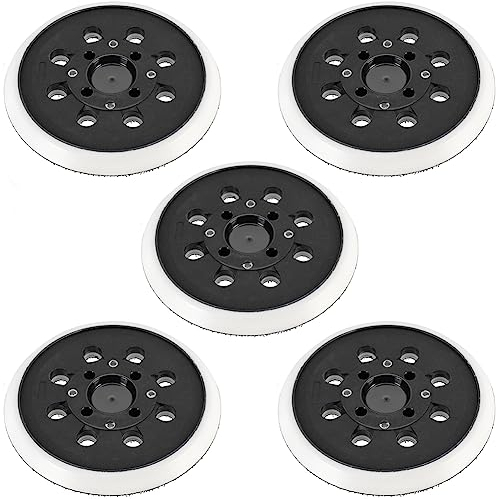 Emiif Lot de 5 patins de ponçage à 8 trous pour ponceuse pour Bosch PEX 300 AE 400 AE 4000 AE 4000 AE de 125 mm