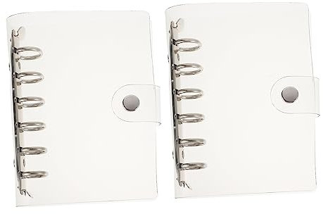 NUOBESTY 4pezzi Copertina Trasparente Per Quaderno Ricaricabile Da Compatibile Con Quaderni Resistente e Leggera