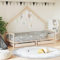 Festnight Hausbett 80x200 cm mit Schubladen ohne Matratze, Kinderbett mit Schubladen, Kinder Haus Bett aus Kiefer Holz für Kinder und Jugend