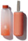 drinkerie® Glasflasche 500ml (Orange) – Frosted Design - Hochwertiges Borosilikatglas - Auslaufsichere Trinkflasche Glas 500ml - Nachhaltige Glastrinkflasche für unterwegs