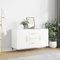Sideboard, Waschbeckenunterschrank mit Füßen Vorratsschrank mit Türen Vitrinenschrank Vintage Kommode mit Schubladen Geeignet für Schlafzimmer Bäder Balkon Flur Weiß 100x36x60 cm Holzwerkstoff