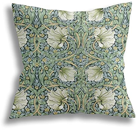 Kissenbezüge 45x45cm, William Morris Pimpernel Quadratische Kissenbezüge Weiche Kissenbezug Waschbar Outdoor Kissenbezug, Für Wohnzimmer, Schlafzimmer
