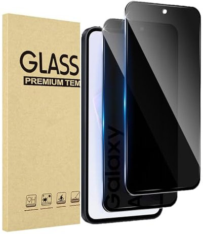 JMDZDL Verre Trempé Anti-Espion Compatible avec Samsung Galaxy A35 5G, [2 pièces] Privacy Protection D'écran pour Samsung A35 5G Couverture Complète Film Protecteur Vitre Dureté 9H Privé Protecteur
