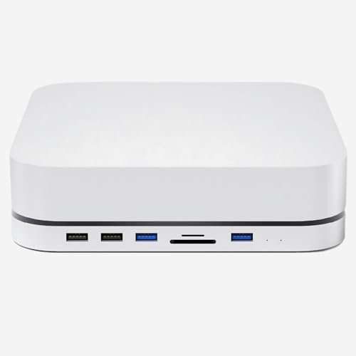 iMounts Mac Mini USB-C Docking Station - Speichererweiterung, 8TB Externe SSD/HDD, Plug & Play, Aluminium, M1/M2