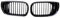 Für 3er E46 Limousine 4-türig 320i 350i 2002 2003 2004 2005 1 Paar Einzellamellen-Nierengrill Auto Frontstoßstange Renngrill Car Modifikation Grill(Glossy Black)