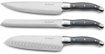 Lou Laguiole Tradition XL Küchenmesser-Set, 3-teilig