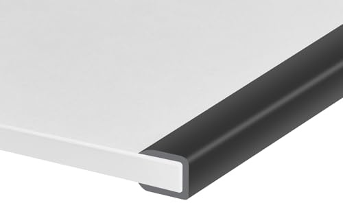Profilo in gomma, protezione per bordi autoadesiva a forma di U, protezione flessibile per bordi di specchi, vetro e compensato, dimensioni 8 mm, lunghezza 3 m