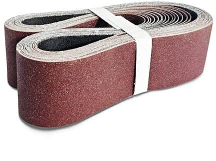 GZKTY Bandes Abrasives pour Ponceuse à Bande, 100 x 915 mm, 20 Pièces, Grains P80-P400