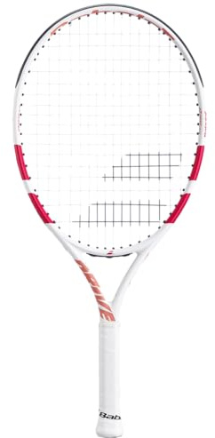 Babolat, Tennisschläger Modell Drive Junior, Einheitsgröße, Blau/Rot, Leicht, Griff für kleine Hände entwickelt, Besaitungsplan 16x19 oder 16x17, aus Graphit und Aluminium, Kinder von 125-135 cm