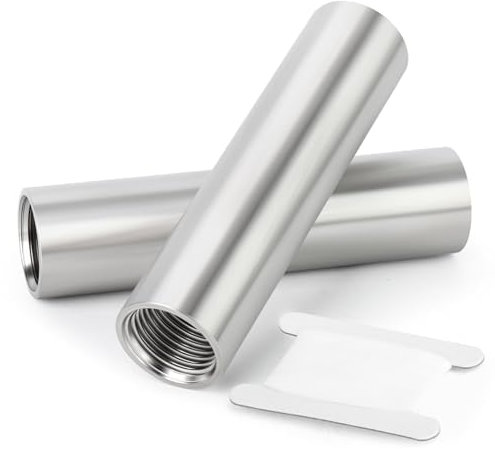 ERGAOBOY Lot de 2 raccords de tuyau en fonte d'acier inoxydable 304 avec filetage femelle de 100 mm x 6,35 mm