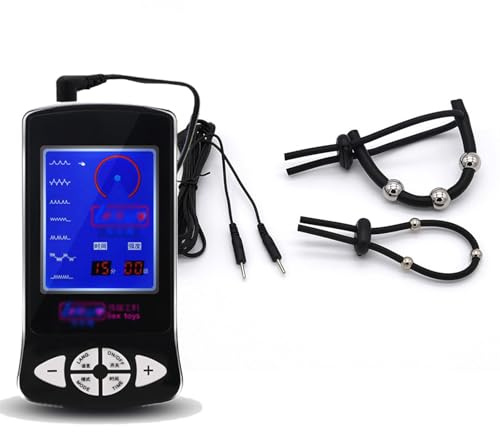 Elektro Shock Sex Toy, Penisring mit Eichelring E-Stim Sex Edelstahl Elektroschock Sex Toys Elektrostimulation Sm Sexspielzeug