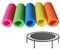 10x Trampolin Schaumstoff Rohre Polster 13cm Schaumstoffpolster Stangenschutz Für Innenrohrkinder Trampolinzubehör