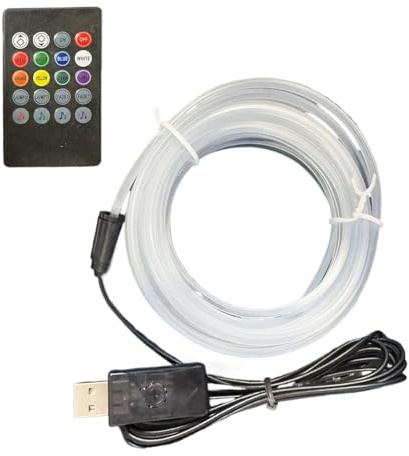 Auto LED Innenbeleuchtung, USB Ambientebeleuchtung Atmosphäre Licht, 100 cm Auto Zubehör LED-Leisten Mit Fernbedienung & 7 Farben, Für Armaturenbrett Wohnung Partys