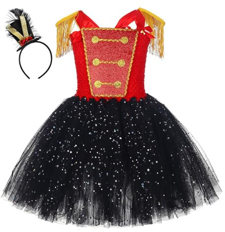 Genérico Déguisement de casse-noisette - Robe de casse-noix pour Halloween avec bandeau | Vêtements de cosplay pour festival, école, usage quotidien, événements automne et Halloween