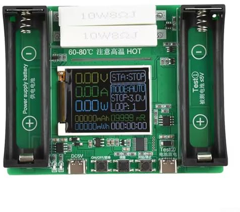 Lithium for battery Capacity Tester Module Supporting mAh to mWh Measurement with Charge Discharge Integration and Adjustable Current