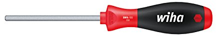 Wiha Schraubendreher SoftFinish® Sechskant mit Sechskantklinge (26190) 2,5 x 75 mm ergonomischer Griff für kraftvolles Drehen, Allrounder für Industrie und Handwerk
