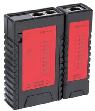 Velleman Netzwerk-Kabeltester für RJ45- und RJ11-Netzwerkverbindungen